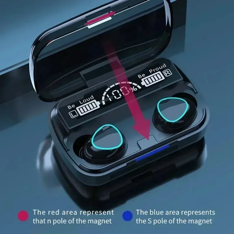 Veylora M10 Wireless Headphone Bluetooth Earphones Waterproof Earpieces Sport Earbuds For Huawei Iphone OPPO Xiaomi TWS Music Headset