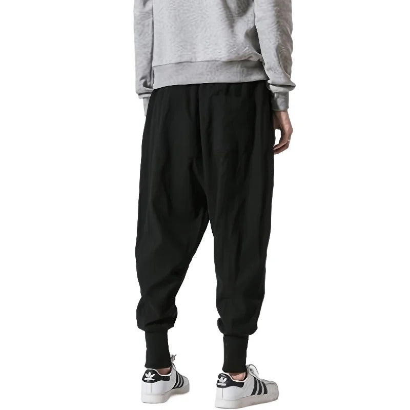 Veylora FGKKS Men Pants Brand New Chinese Style Wide Leg Jeans Cotton Sweatpants Quality Comfortable Man Sportswear Male Trousers