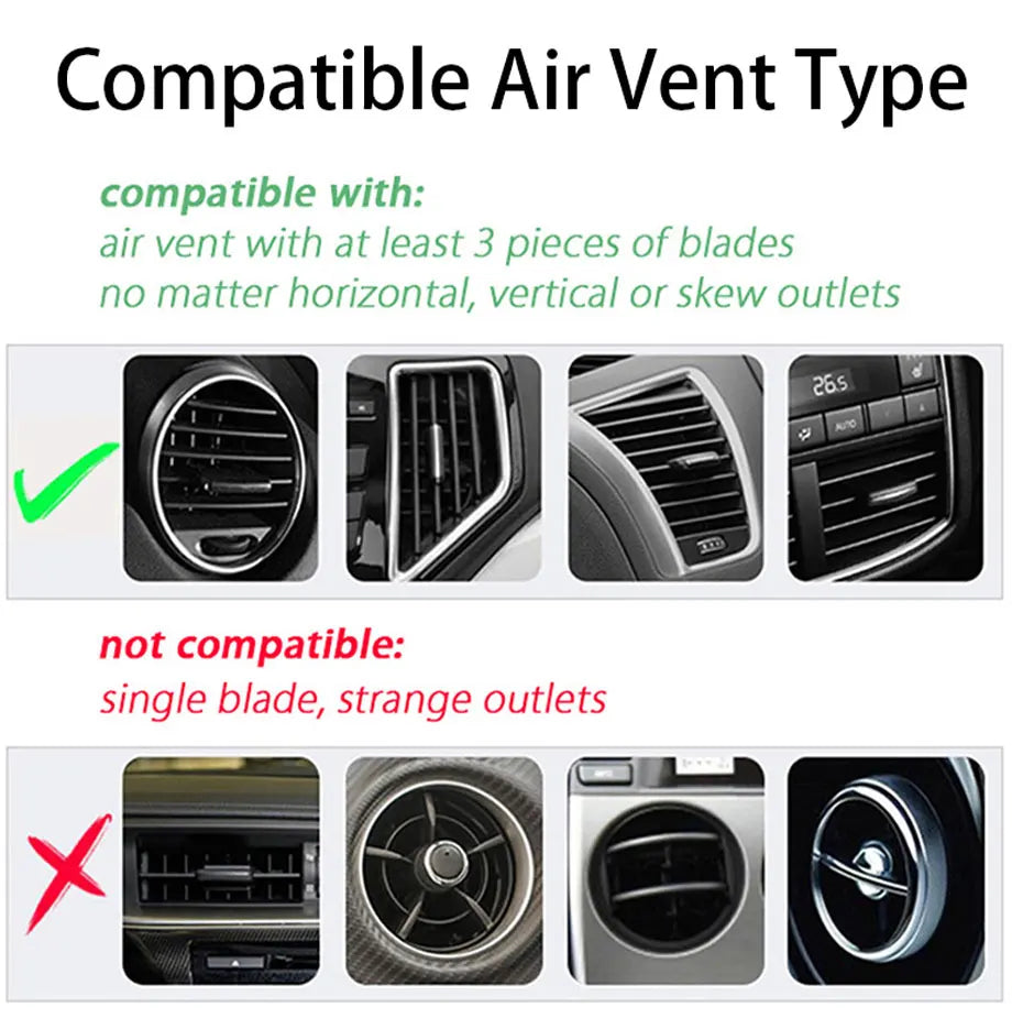 Veylora Seametal Car Phone Holder Bracket Accessories Interior Air Outlet Vent Base Gadget Universal Auto Cellphone Support Accessories