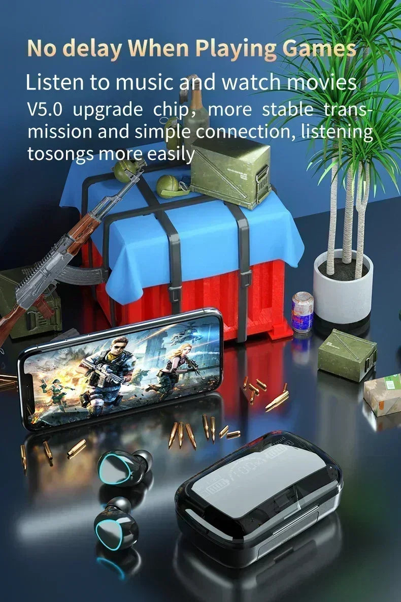 Veylora M10 Wireless Headphone Bluetooth Earphones Waterproof Earpieces Sport Earbuds For Huawei Iphone OPPO Xiaomi TWS Music Headset