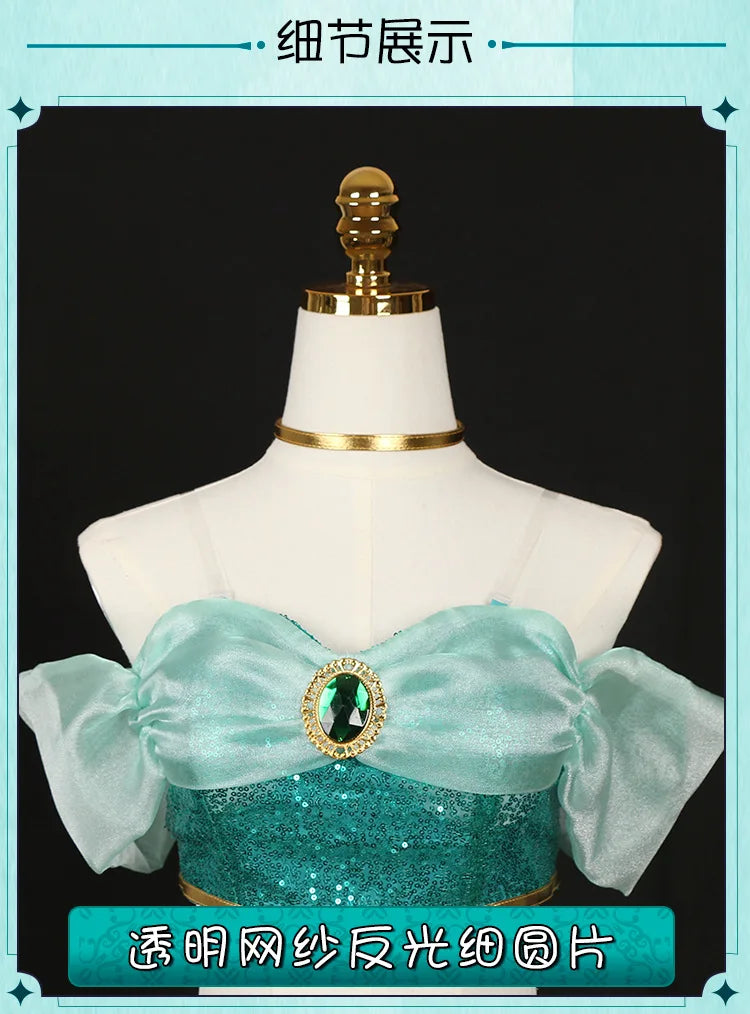 Veylora Cosplay Costumes, Adult Performance Costumes, Christmas Ladies' Birthday Parties, Carnival Jasmine Princess Dresses