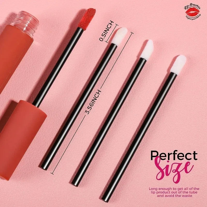 Veylora 100 Pcs Disposable Lip Lint Free Applicators  Lipstick Testers Wands Applicators for Makeup Lip Brushes  Makeup Beauty Tool