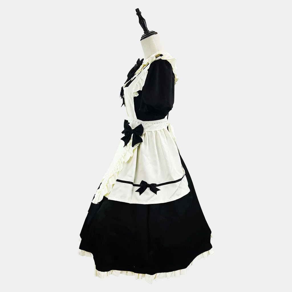 Veylora Color Cosplayer Black Lolita Cosplay Costume Halloween Maid Outfit Carnival Comic Exhibition Women Dress Suit European Clothing