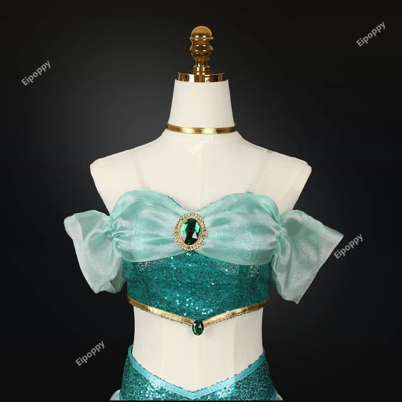Veylora Cosplay Costumes, Adult Performance Costumes, Christmas Ladies' Birthday Parties, Carnival Jasmine Princess Dresses