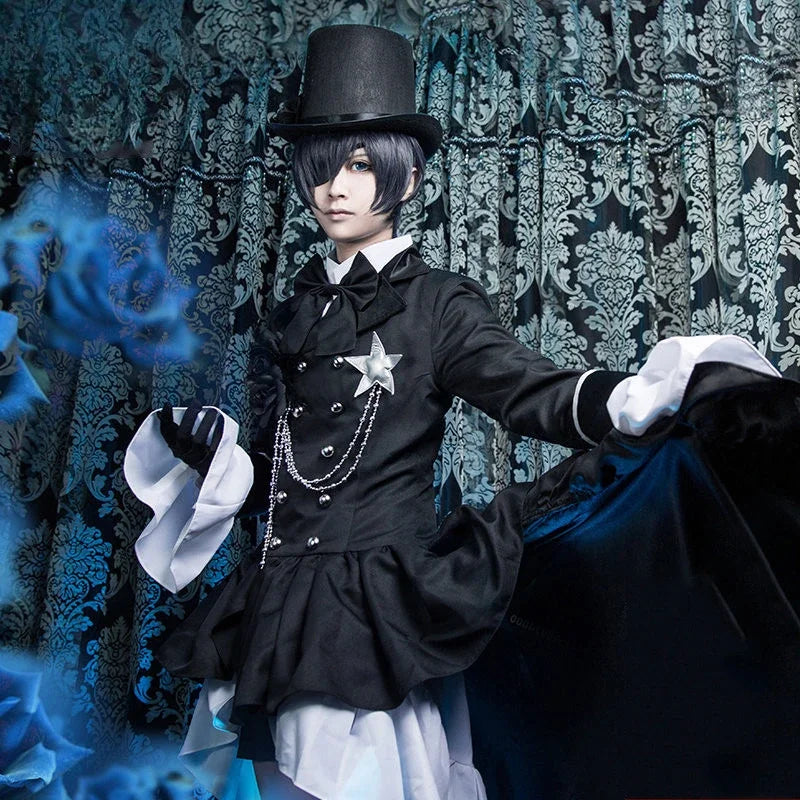 Veylora Cosplay Anime Black Butler Cosplay Ciel Phantomhive Cosplay Cotume Kuroshitsuji Costume Halloween Women Fancy Party Outfit 2025