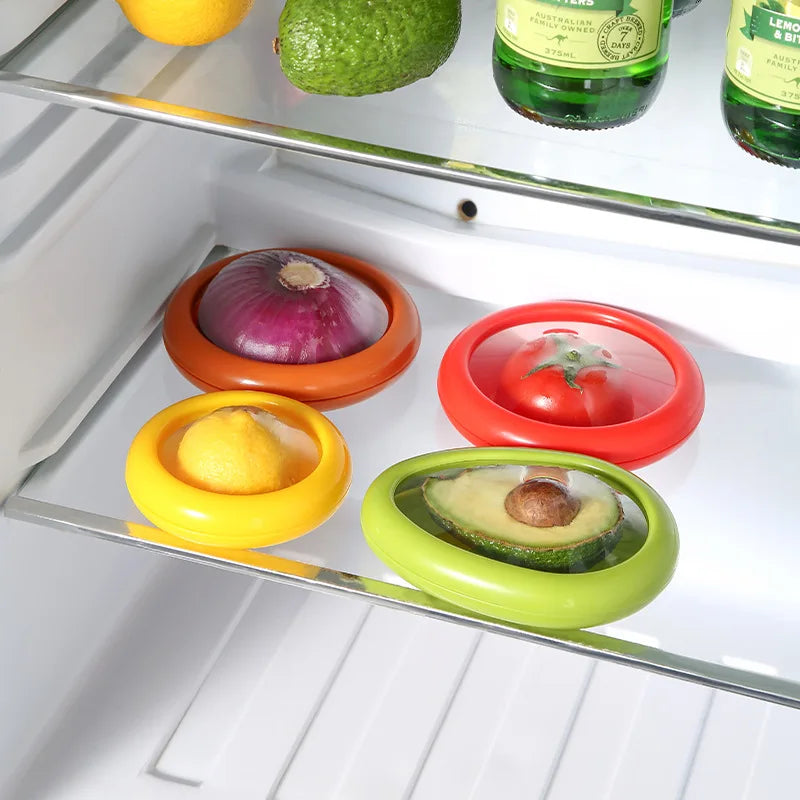 Veylora Kitchen Storage Box Fruit Vegetable Container Fresh Box Avocado Tomato Lemon Onion Fresh-Keeping Crisper Kitchen Gadgets