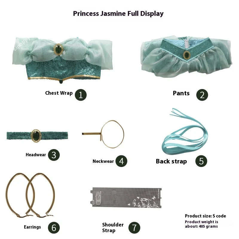 Veylora Cosplay Costumes, Adult Performance Costumes, Christmas Ladies' Birthday Parties, Carnival Jasmine Princess Dresses