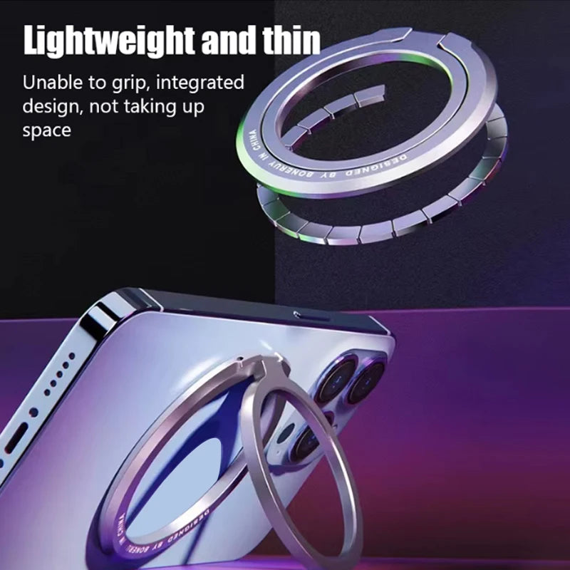 Veylora 2025 New Magnetic Phone Ring Holder for MagSafe Accessories Adjustable Finger Ring Support Bracket For Magnet Case for IPhone