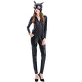 Veylora 2025 New Sexy Cat Cosplay Costume Women's Black Halloween Set Holiday Stage Night Cat Women's Cat Girl Man Role Playing Clothing