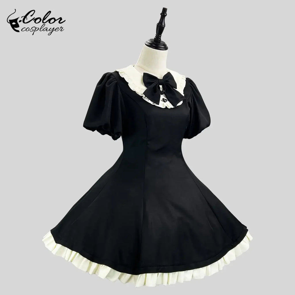 Veylora Color Cosplayer Black Lolita Cosplay Costume Halloween Maid Outfit Carnival Comic Exhibition Women Dress Suit European Clothing