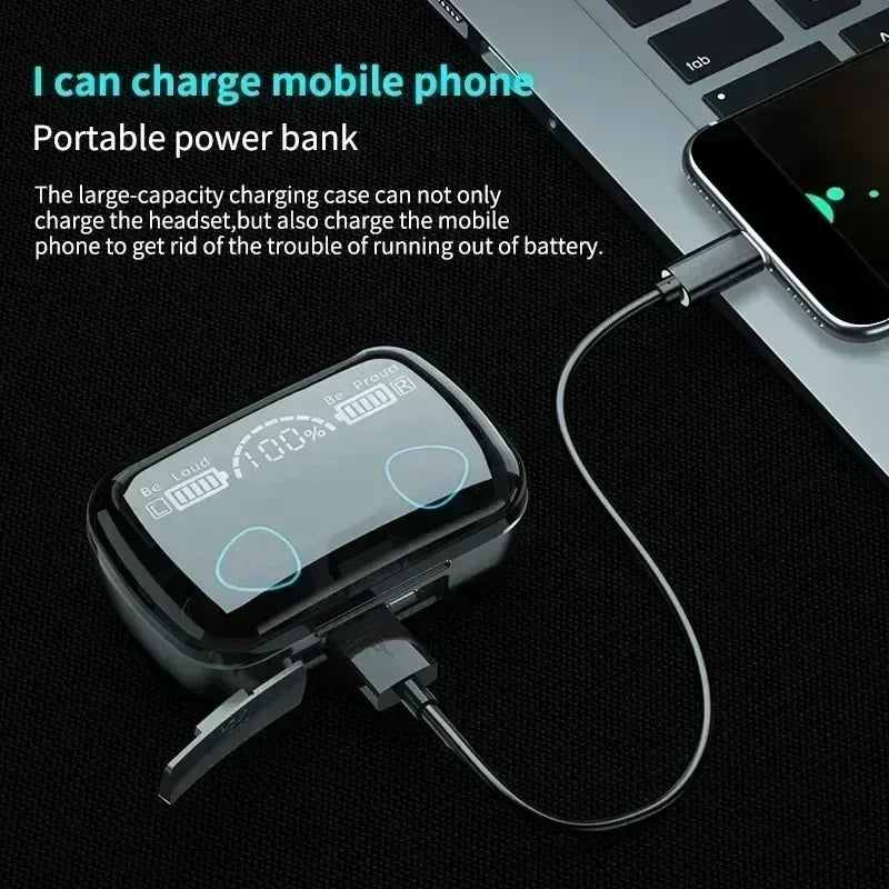 Veylora M10 Wireless Headphone Bluetooth Earphones Waterproof Earpieces Sport Earbuds For Huawei Iphone OPPO Xiaomi TWS Music Headset