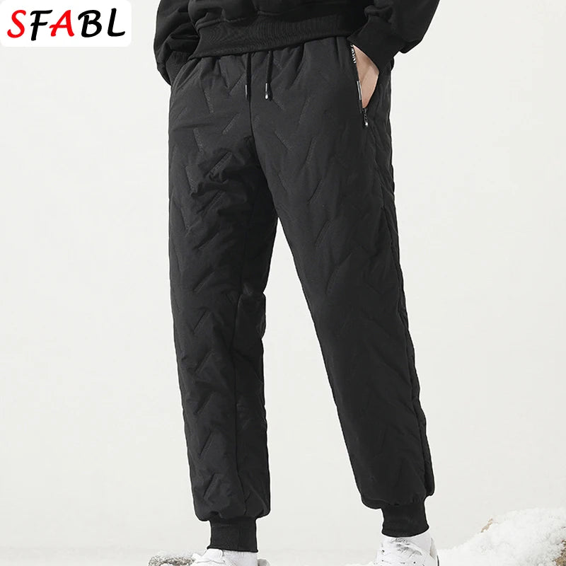 Veylora Thicken Warm Winter Pants for Men Sweatpants Casual Thicken Joggers Pants Male Thermal Trousers Black Gray Pants Men Windbreak