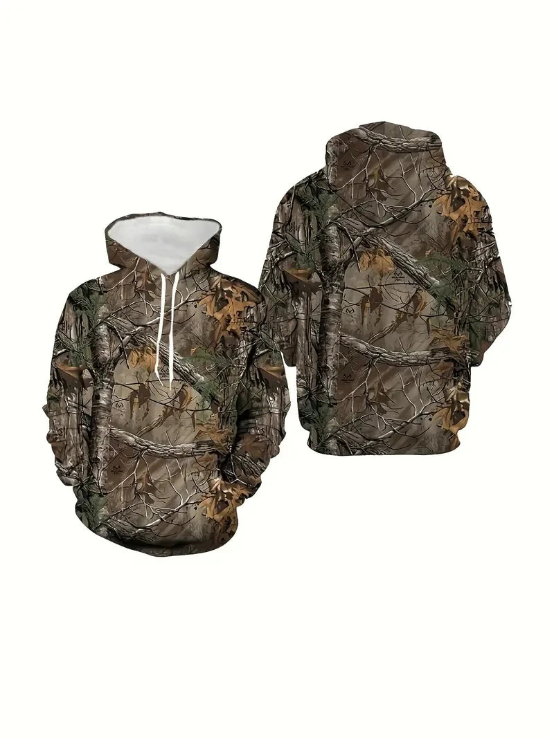 Veylora Spring Autumn Leaves Camouflage 3D Hoodies,Man/Women Loose tops Designer Sweatshirt Oversized Harajuku y2k Clothes Pullover