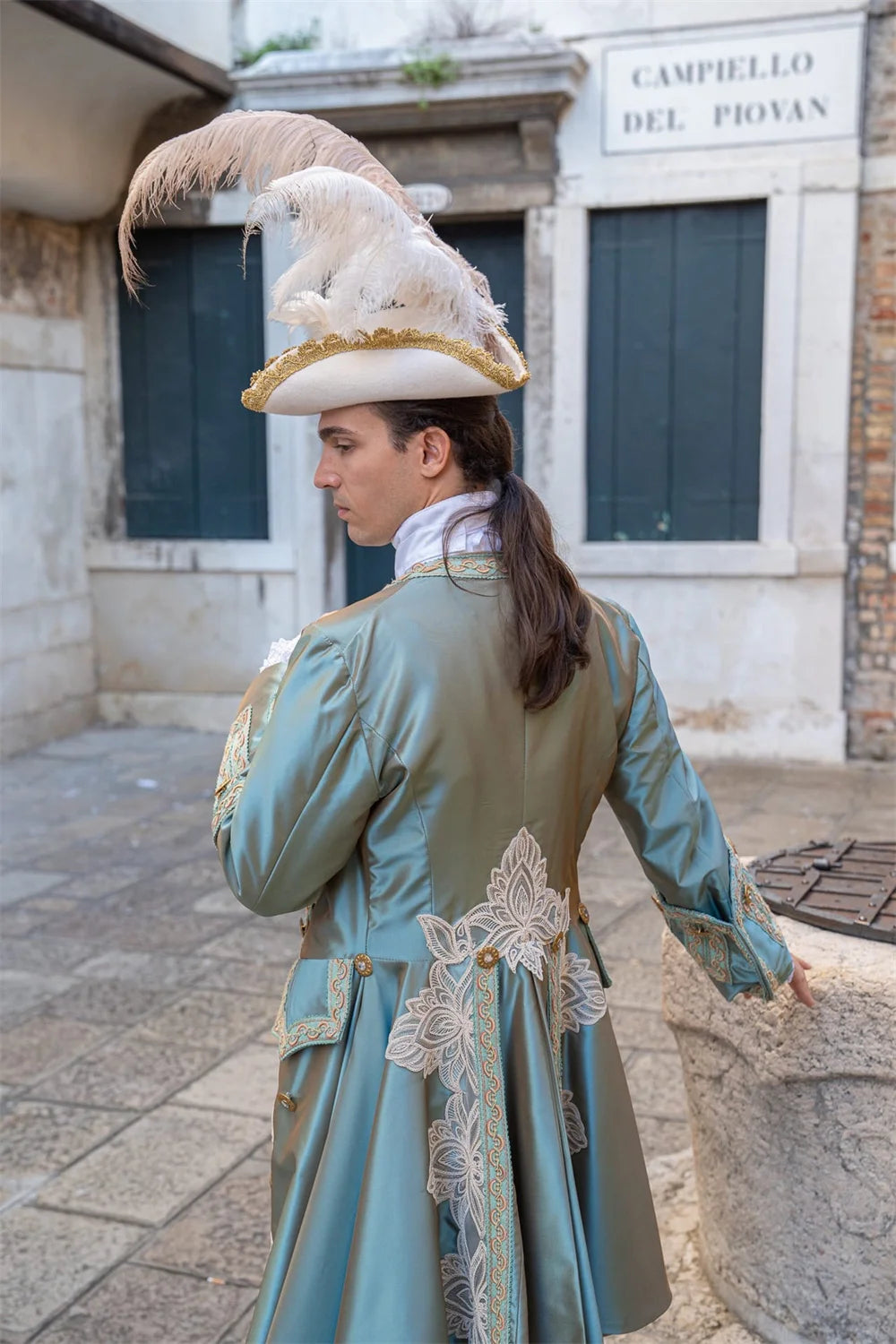 Veylora Historical 1700s Costume Man 18th Century Victorian Rococo Baroque Royal French Prince King Louis XVI Costume Wedding Ball Gown