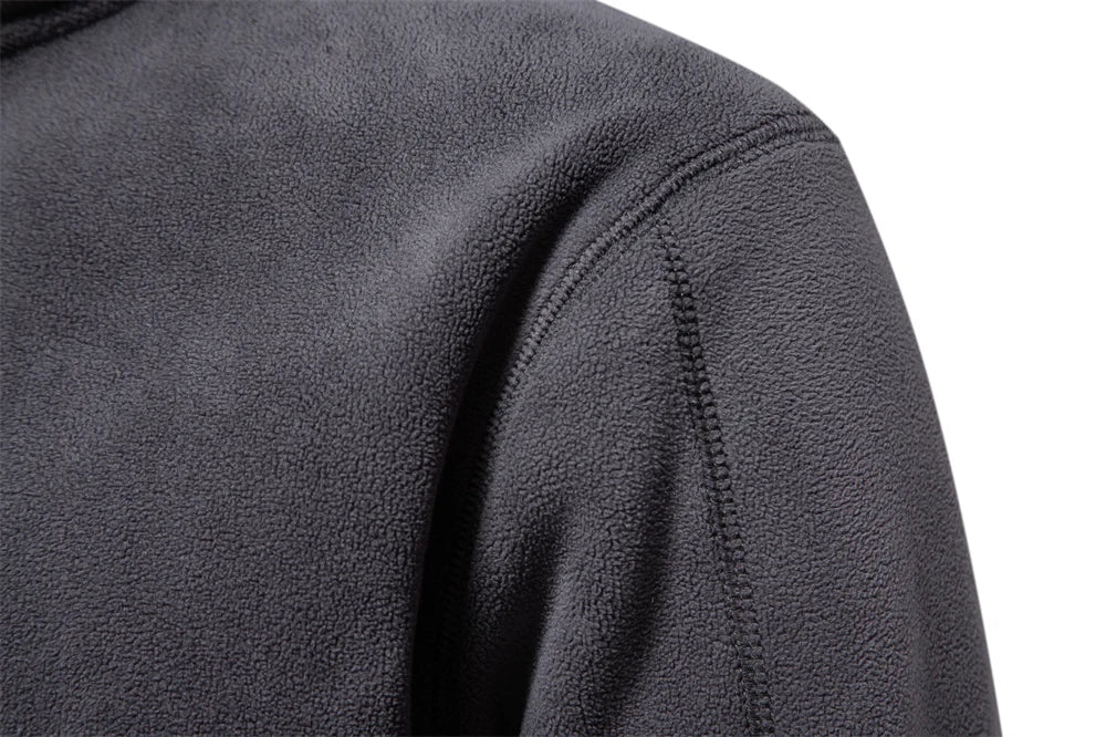 Veylora AIOPESON Brand Quality Thicken Warm Fleece Jacket for Men Zipper Neck Pullover Men's Sweatshirt Soft Shell Mens Jacket