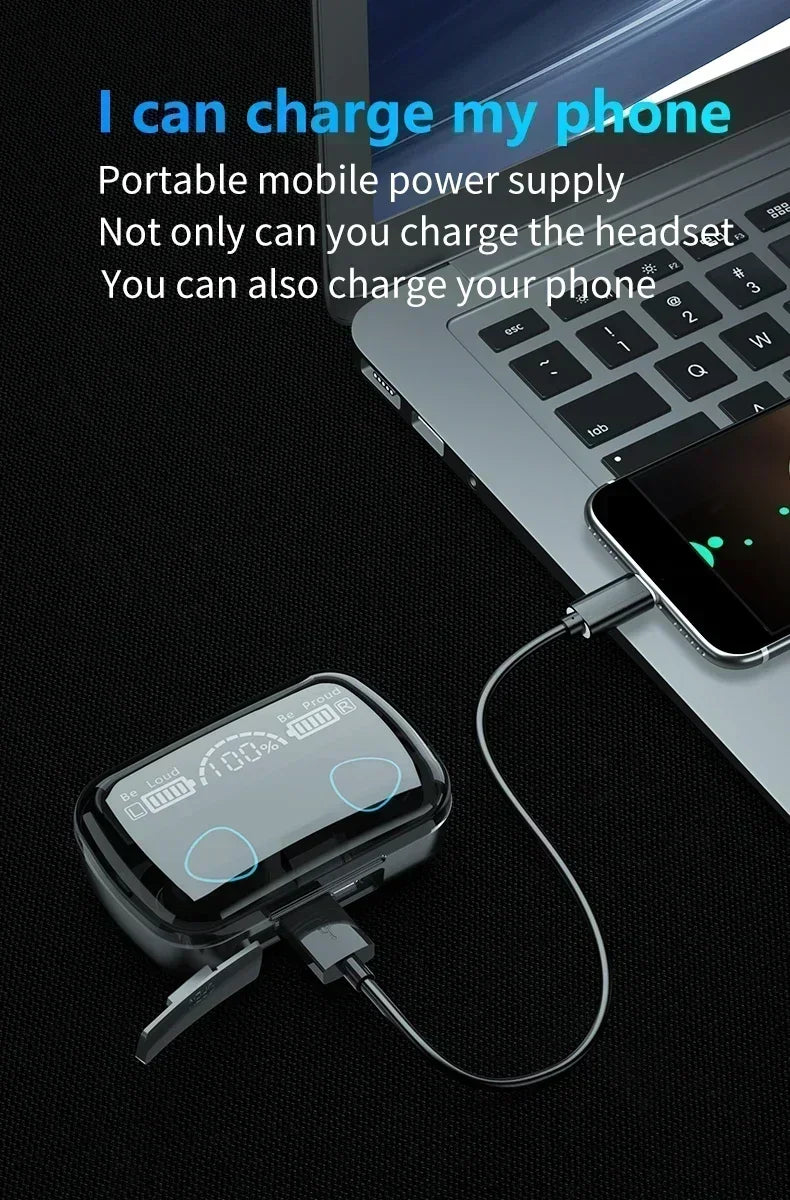 Veylora M10 Wireless Headphone Bluetooth Earphones Waterproof Earpieces Sport Earbuds For Huawei Iphone OPPO Xiaomi TWS Music Headset