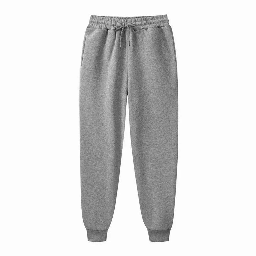 Veylora Men's Pants 23 Print Fleece Sweatpants Warm Jogging Pants Male Outdoor Trousers Straight Fashion Workout Sports Casual Long Pant