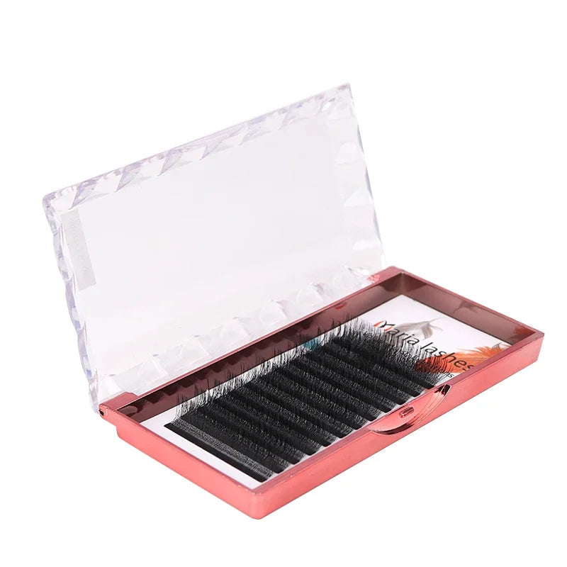 Veylora Maria 5D W Lashes Easy Fan Eyelash Extensions Wholesales Y Premade Volume 12 Rows W Style Natural Soft Private Logo