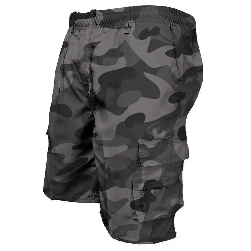 Veylora Men's Tactical Cargo Shorts Fashion Pocket Military Shorts Summer Camouflage Jogging Sports Casual Male Work Hiking Short Pants