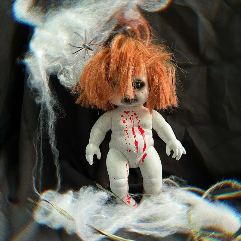 Veylora Halloween Hanging Ghost Dolls Spooky Tricky Toys Ornament Horror Atmosphere Bar Courtyard Prop Happy Halloween Day Party Decor