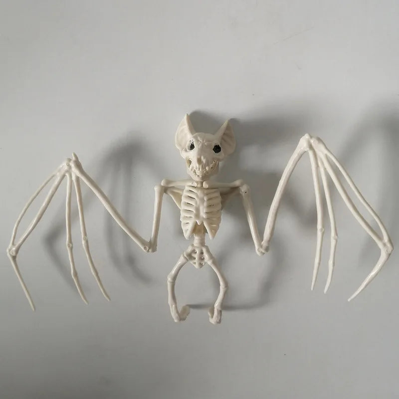 Veylora Halloween Decorations-Realistic Skeleton Props with Bats and Scorpions,Plastic Animal Bones for Haunted Houses,Bars,and Pranks