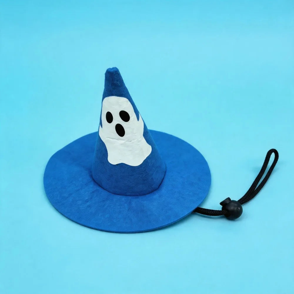 Veylora Halloween Dog Clothes Pet Costume Funny Cosplay Outfit with Fluorescent Ghost Cute Dog Cat Dress Up Festive Party Apparel Set