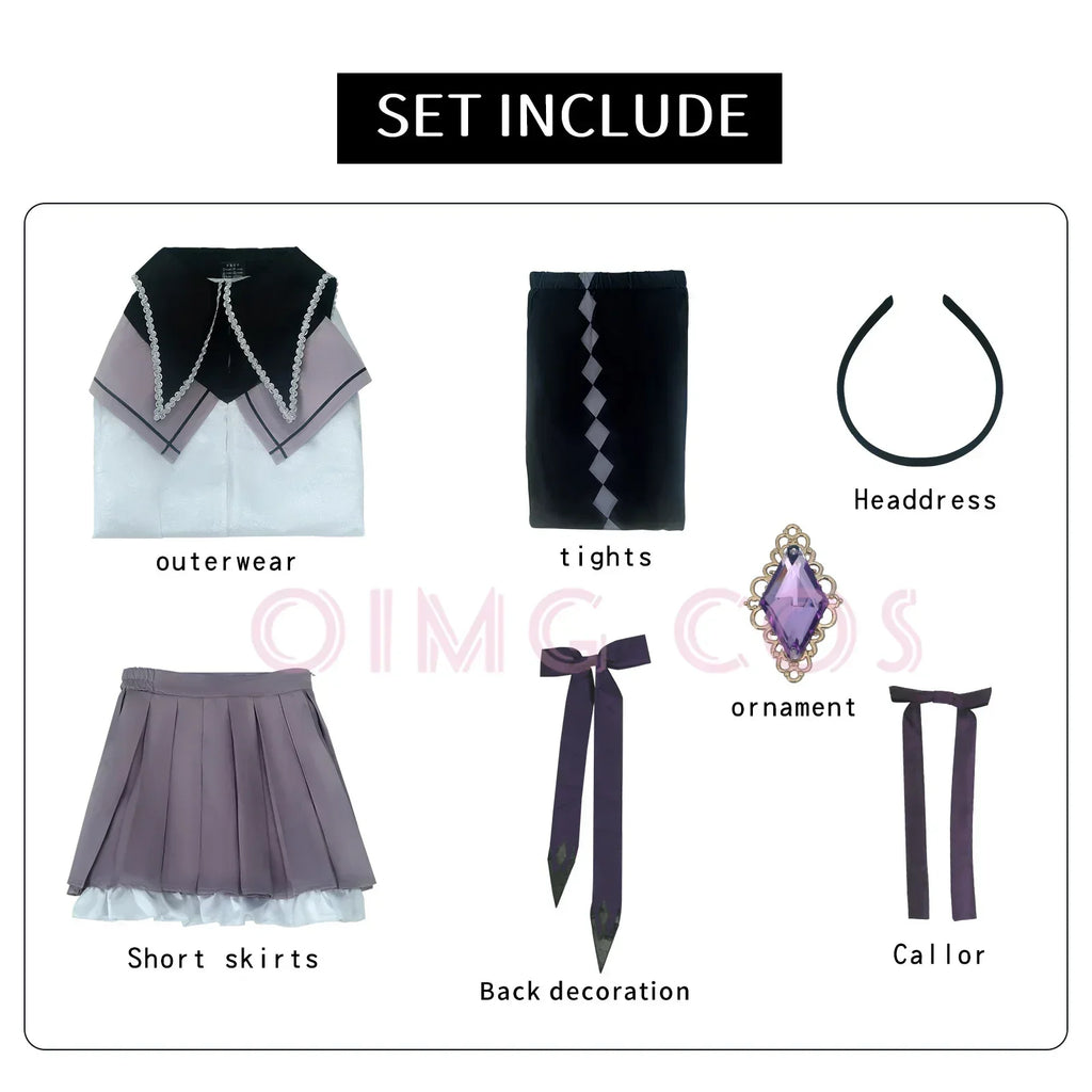 Veylora Puella Magi Madoka Magica Akemi Homura Cosplay Costumes Carnival Uniform Anime Halloween CostumesDress