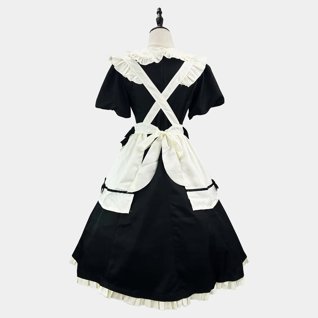 Veylora Color Cosplayer Black Lolita Cosplay Costume Halloween Maid Outfit Carnival Comic Exhibition Women Dress Suit European Clothing