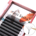 Veylora Maria 5D W Lashes Easy Fan Eyelash Extensions Wholesales Y Premade Volume 12 Rows W Style Natural Soft Private Logo