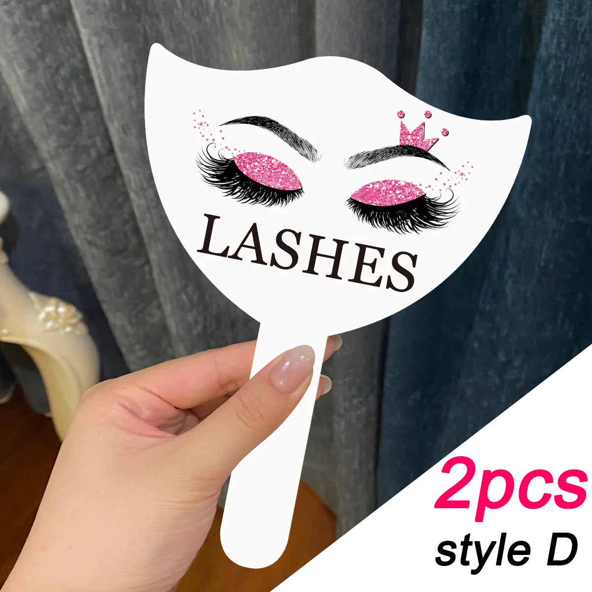 Veylora 2Pcs Eyelash Technician Photo Prop Soft PVC Handheld Lash  Beauty Cards for Social Media Lash Salon Lash Extension DisplayTools