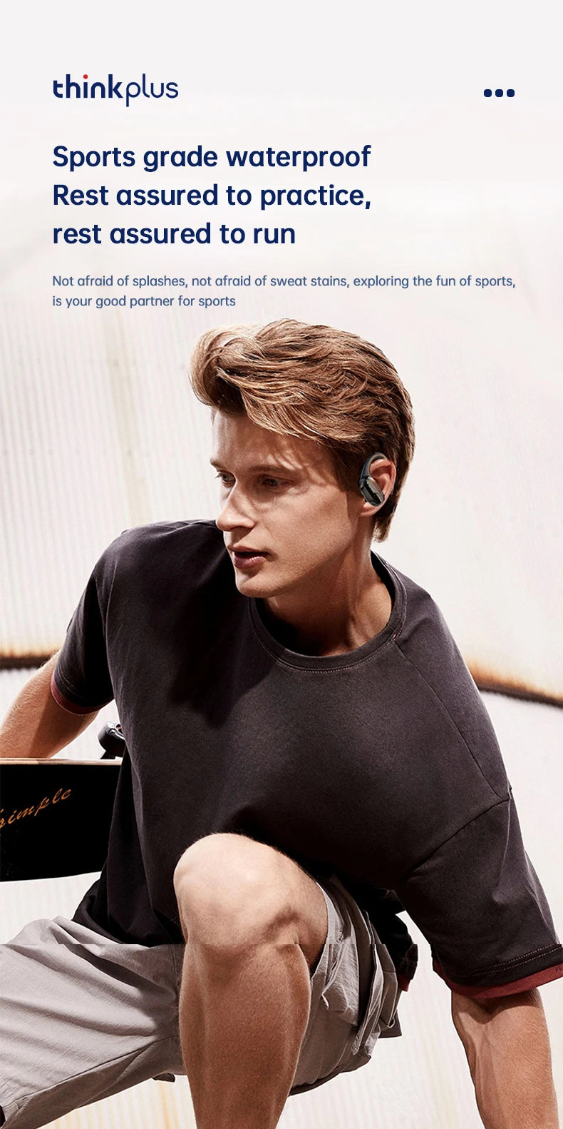 Veylora Original Lenovo XT80 Sports Wireless Earphones with Mics, LED Power Display,Hifi Stereo Sound Bluetooth 5.3 TWS HeadphHeadphones