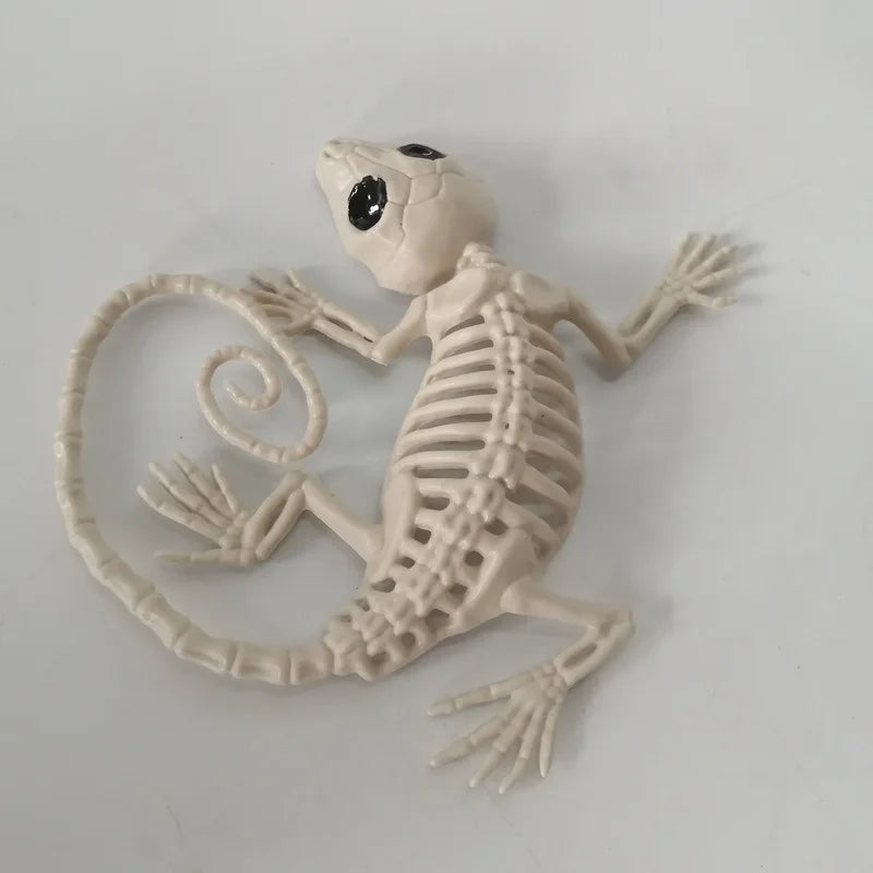 Veylora Halloween Decorations-Realistic Skeleton Props with Bats and Scorpions,Plastic Animal Bones for Haunted Houses,Bars,and Pranks