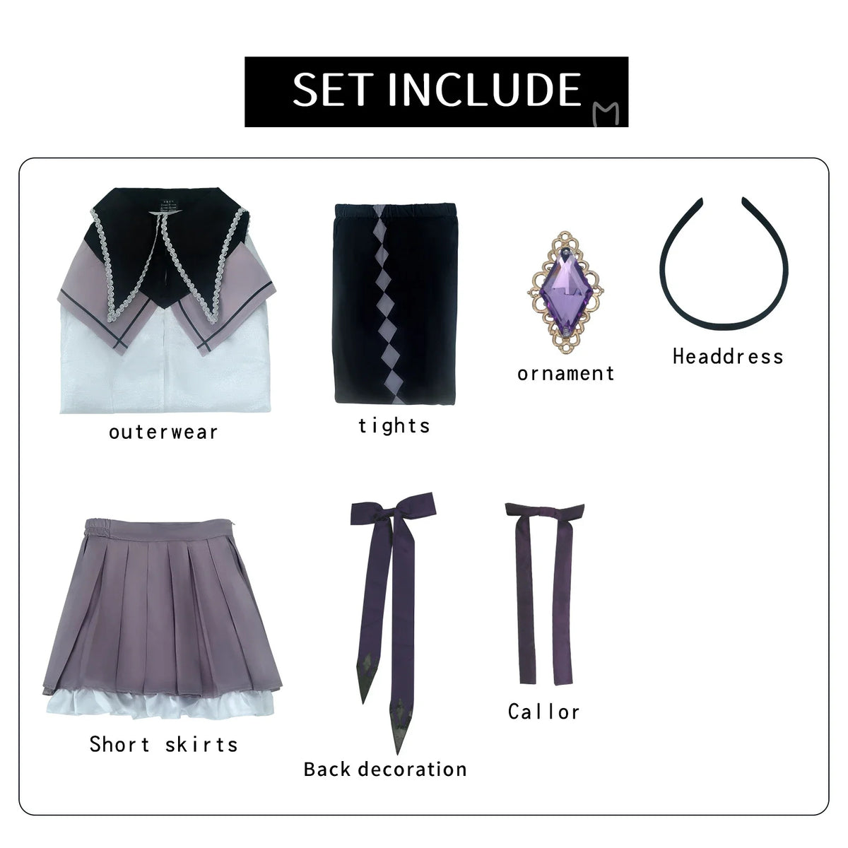 Veylora Puella Magi Madoka Magica Akemi Homura Cosplay Costumes Carnival Uniform Anime Halloween CostumesDress