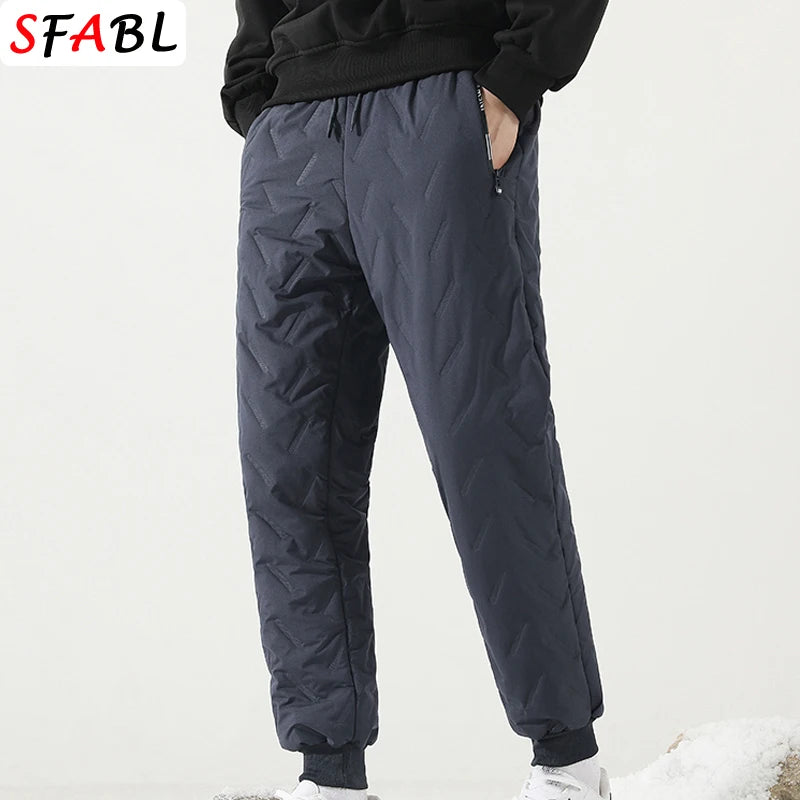 Veylora Thicken Warm Winter Pants for Men Sweatpants Casual Thicken Joggers Pants Male Thermal Trousers Black Gray Pants Men Windbreak