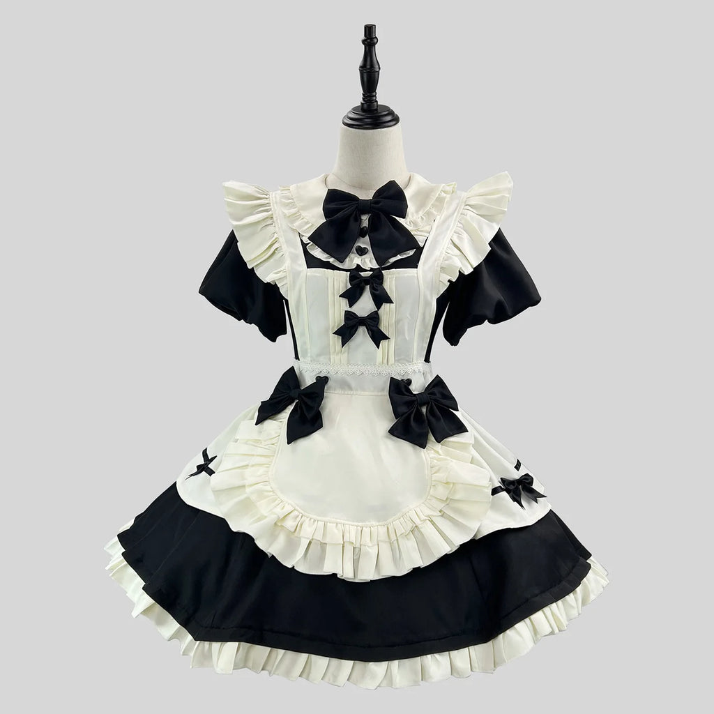 Veylora Color Cosplayer Black Lolita Cosplay Costume Halloween Maid Outfit Carnival Comic Exhibition Women Dress Suit European Clothing