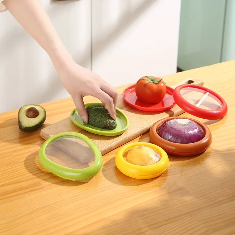 Veylora Kitchen Storage Box Fruit Vegetable Container Fresh Box Avocado Tomato Lemon Onion Fresh-Keeping Crisper Kitchen Gadgets