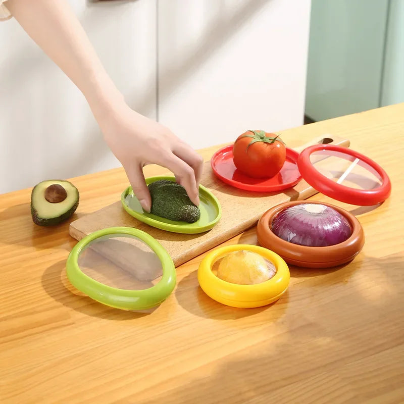 Veylora Kitchen Storage Box Fruit Vegetable Container Fresh Box Avocado Tomato Lemon Onion Fresh-Keeping Crisper Kitchen Gadgets