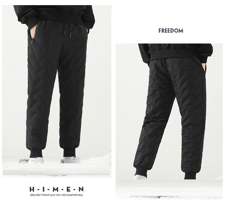 Veylora Thicken Warm Winter Pants for Men Sweatpants Casual Thicken Joggers Pants Male Thermal Trousers Black Gray Pants Men Windbreak
