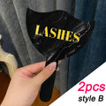 Veylora 2Pcs Eyelash Technician Photo Prop Soft PVC Handheld Lash  Beauty Cards for Social Media Lash Salon Lash Extension DisplayTools