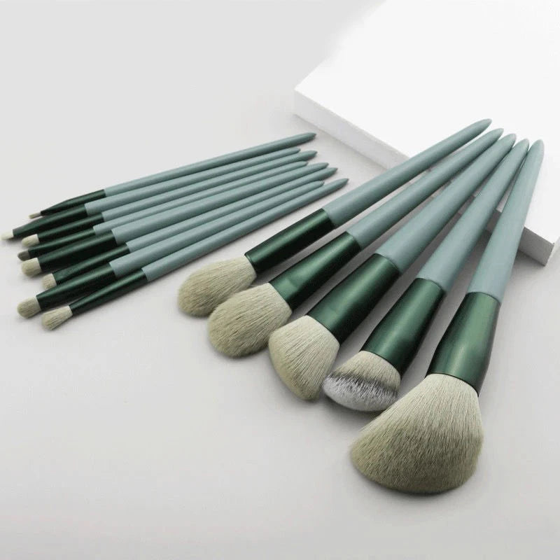 Veylora 13 PCS Makeup Brushes Set Eye Shadow Foundation Women Cosmetic Brush Eyeshadow Blush Beauty Soft Make Up Tools Bag