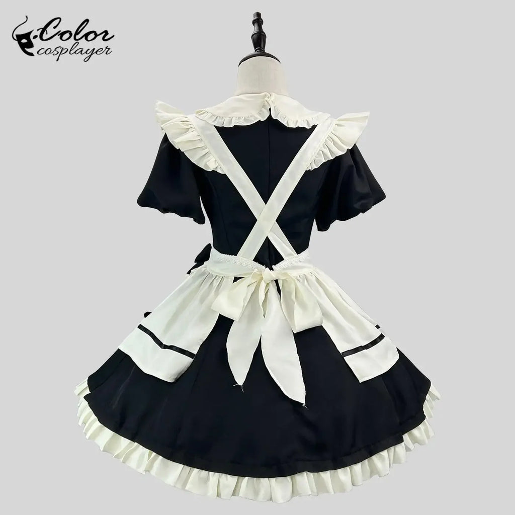 Veylora Color Cosplayer Black Lolita Cosplay Costume Halloween Maid Outfit Carnival Comic Exhibition Women Dress Suit European Clothing