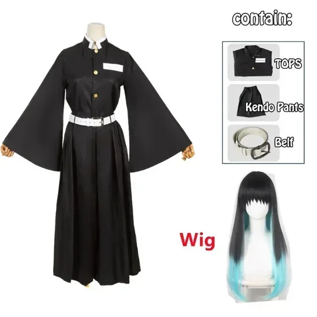 Veylora Anime Tokitou Muichirou Cosplay Kostuums Kisatsutai Uniform Pruik Halloween Kostuum Volwassen Kids