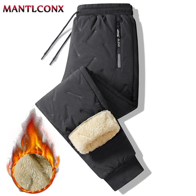 Veylora Thicken Warm Winter Pants for Men Sweatpants Casual Thicken Joggers Pants Male Thermal Trousers Black Gray Pants Men Windbreak