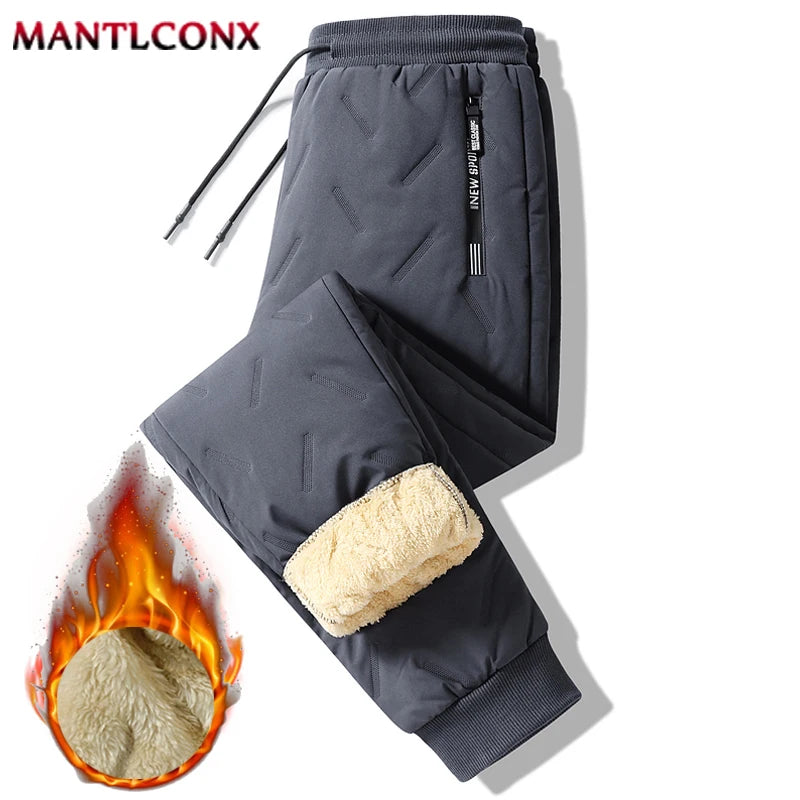Veylora Thicken Warm Winter Pants for Men Sweatpants Casual Thicken Joggers Pants Male Thermal Trousers Black Gray Pants Men Windbreak
