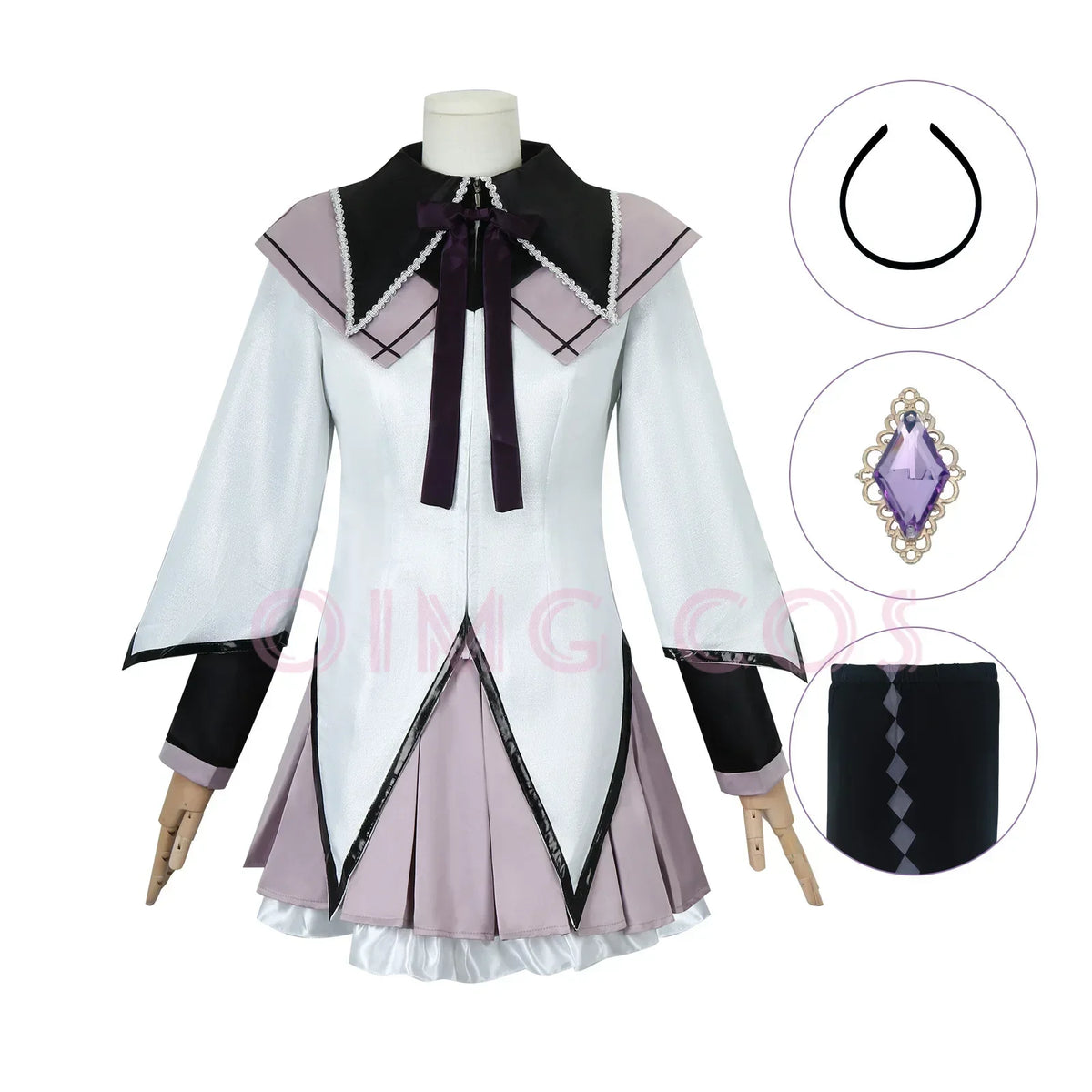 Veylora Puella Magi Madoka Magica Akemi Homura Cosplay Costumes Carnival Uniform Anime Halloween CostumesDress